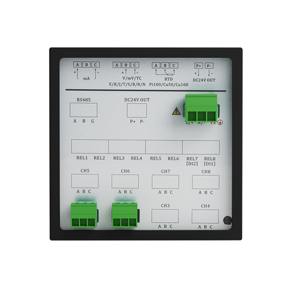 云顶国际集团R1200 1-12路 液晶智能 打印有纸记录仪 电流/电压/温度/压力