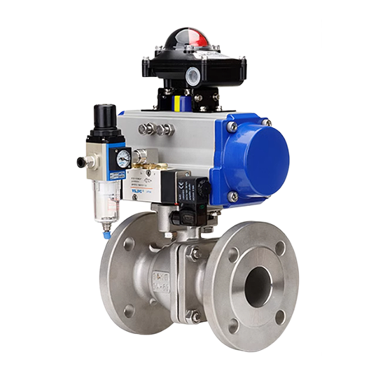 云顶国际集团-气动法兰球阀 流体控制