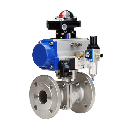 云顶国际集团-气动法兰球阀 流体控制